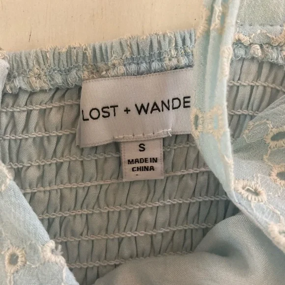 Light Blue Baby Doll Dress, Small - Picture 4 of 5